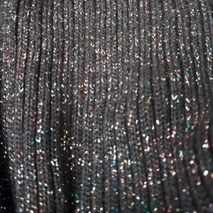 Karen Scott Turtleneck Sweater Black Lurex Multicolor